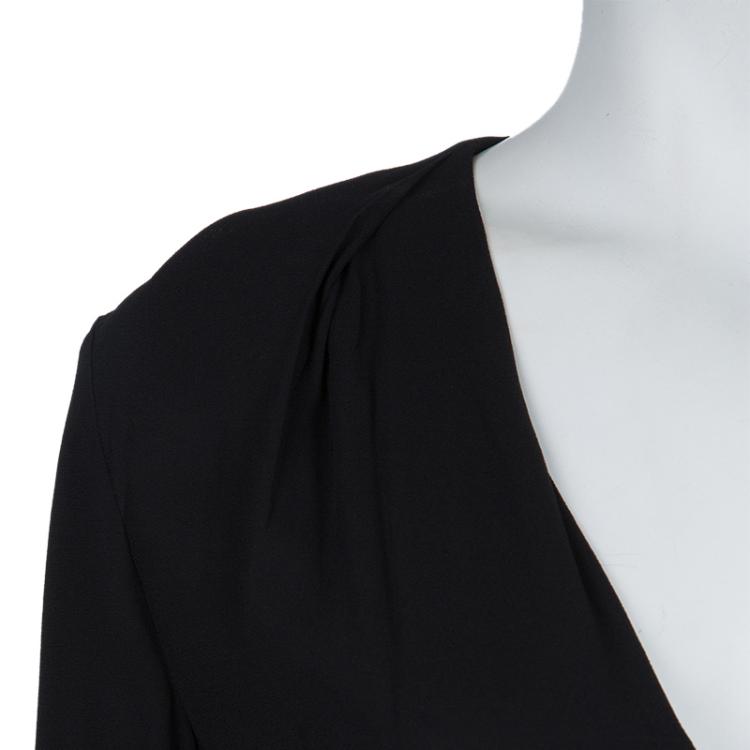 Pre Owned Miu Miu Black Long Sleeve Dress XS
