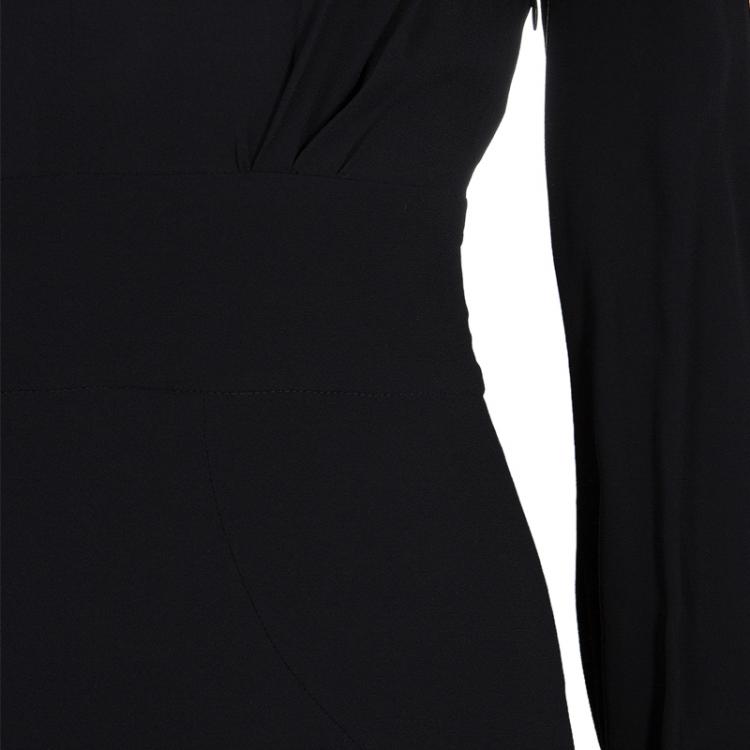 Pre Owned Miu Miu Black Long Sleeve Dress XS