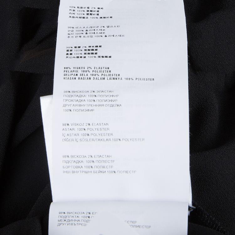 Pre Owned Miu Miu Black Long Sleeve Dress XS