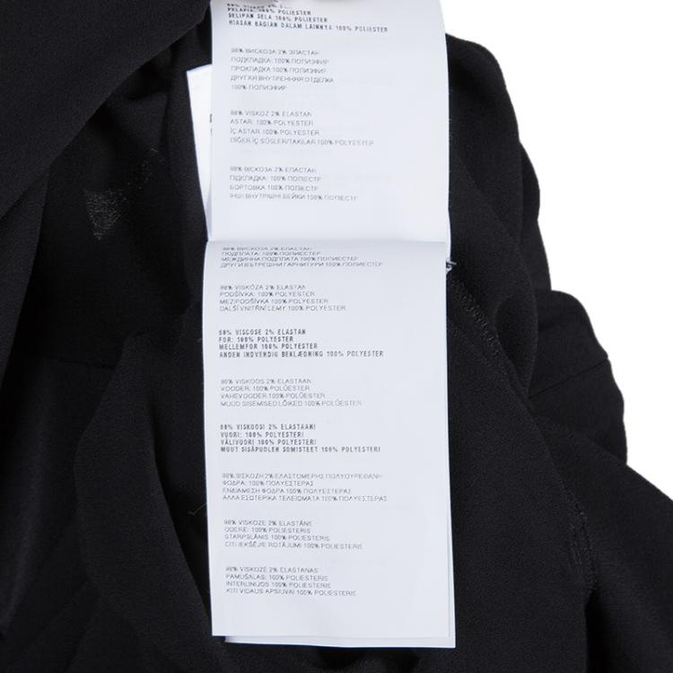 Pre Owned Miu Miu Black Long Sleeve Dress XS