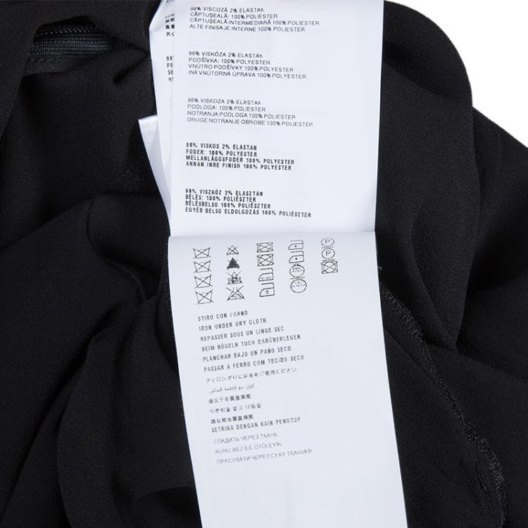 Pre Owned Miu Miu Black Long Sleeve Dress XS