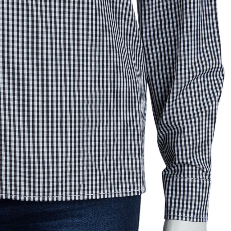 Pre Owned Miu Miu Black Gingham Checked Long Sleeve Buttondown Cotton Shirt S