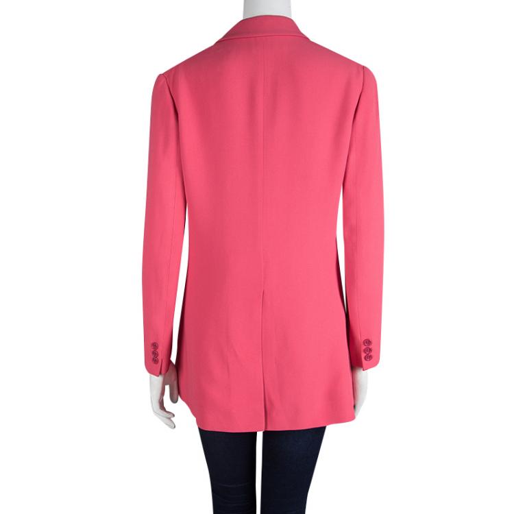 Pre Owned Miu Miu Pink Tailored Blazer M