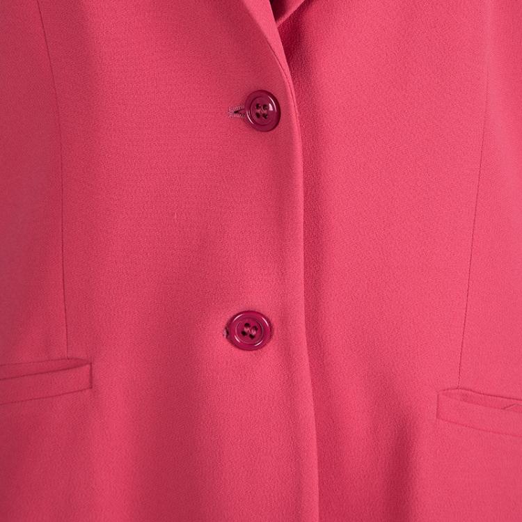 Pre Owned Miu Miu Pink Tailored Blazer M