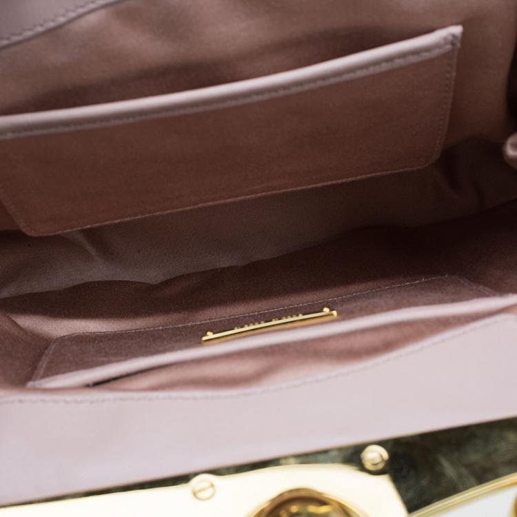 Pre Owned Miu Miu Black Satin Frame Handbag