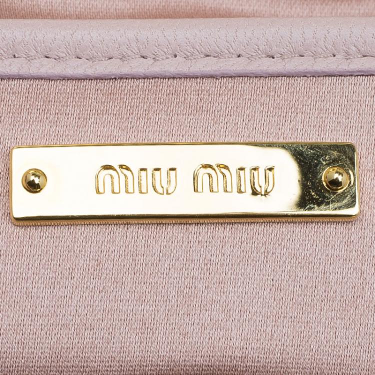 Pre Owned Miu Miu Black Satin Frame Handbag