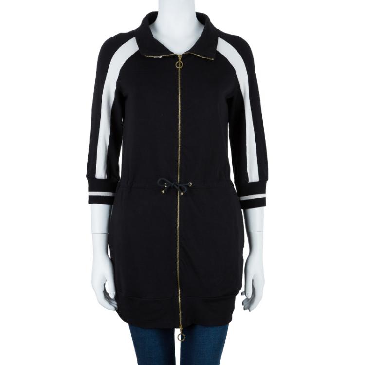 Pre Owned Moncler Monochrome Long Cardigan M