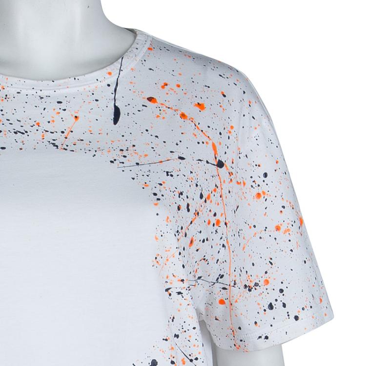 Pre Owned Moncler Paint Splattered Print T-Shirt XXL