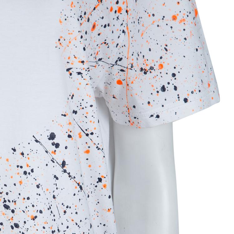 Pre Owned Moncler Paint Splattered Print T-Shirt XXL