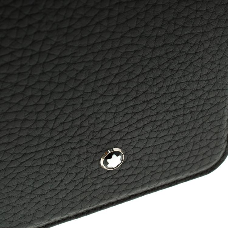 Pre Owned Montblanc Black Leather Meisterstuck iPhone 6S Plus Flipside Case