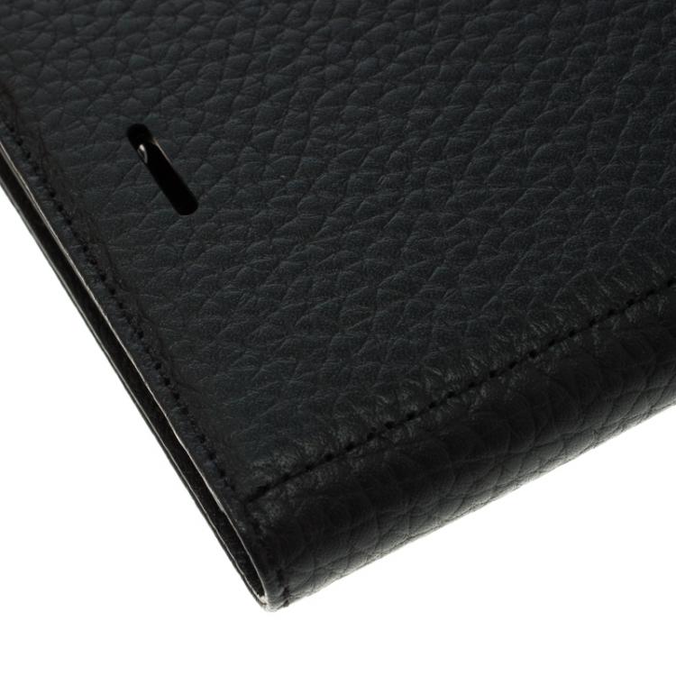 Pre Owned Montblanc Black Leather Meisterstuck iPhone 6S Plus Flipside Case