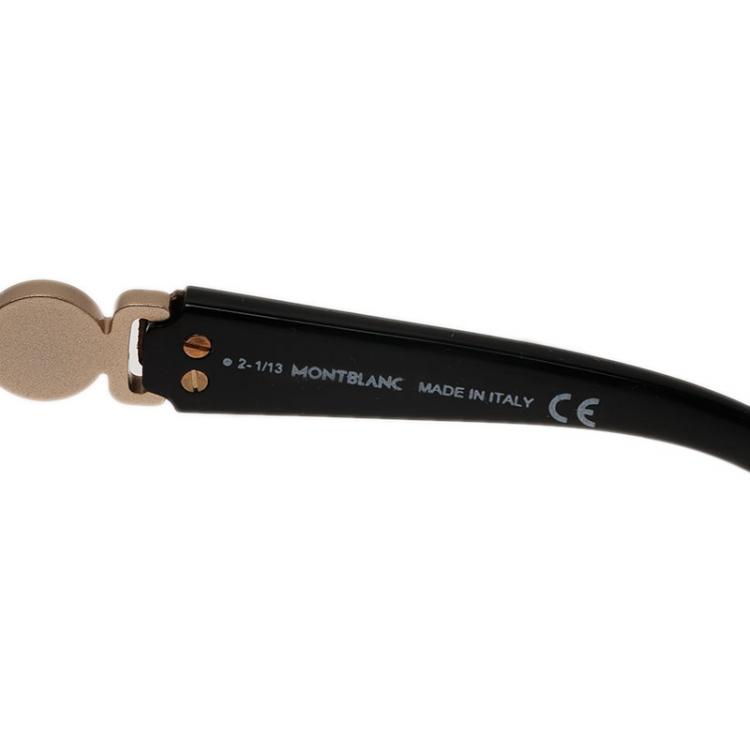 Pre Owned Montblanc Black 420S Square Sunglasses