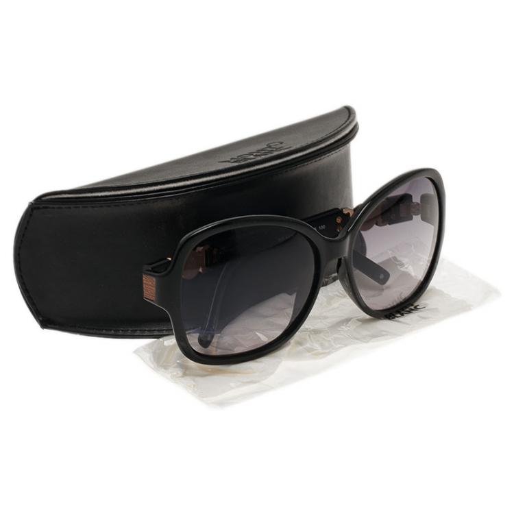 Pre Owned Montblanc Black 420S Square Sunglasses