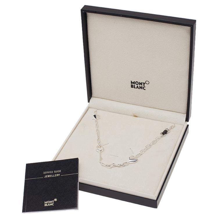 Pre Owned Montblanc Heart Silver Necklace