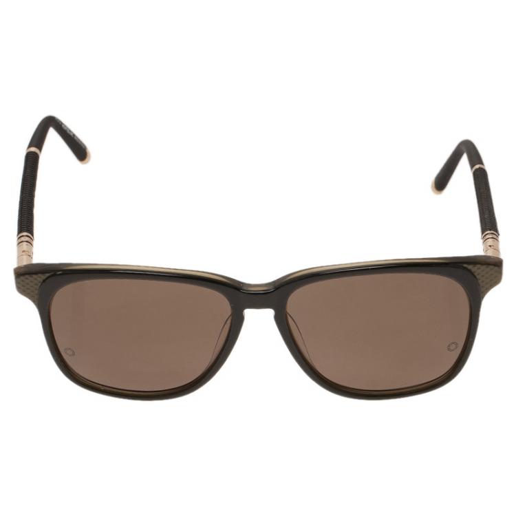 Pre Owned Montblanc Black MB4065 Classic Sunglasses