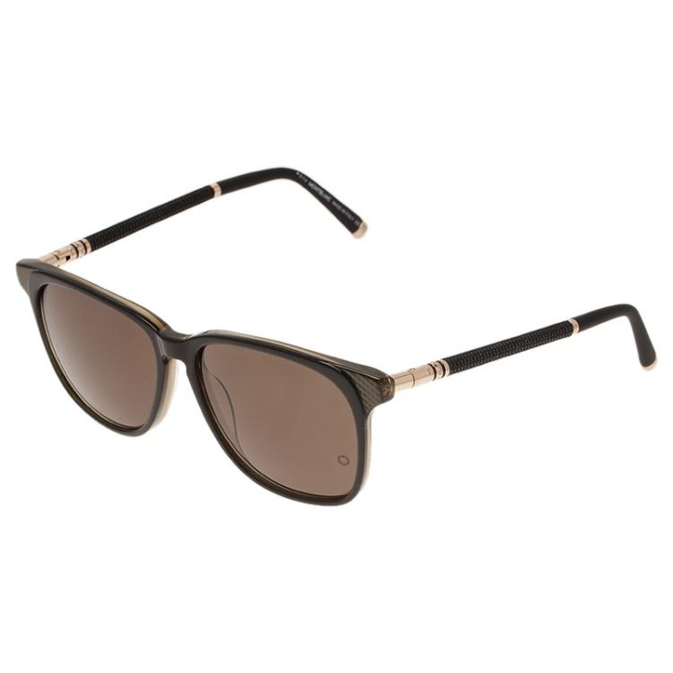 Pre Owned Montblanc Black MB4065 Classic Sunglasses