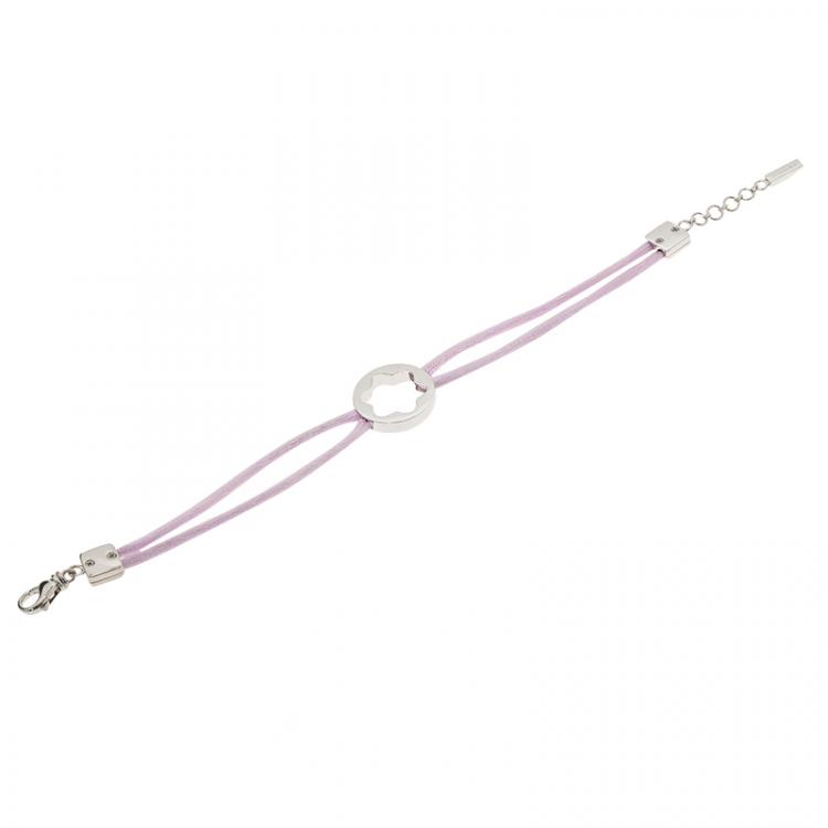 Pre Owned Montblanc Star Signet Silver Satin Bracelet