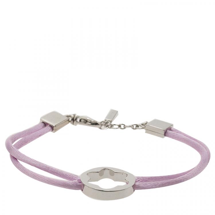 Pre Owned Montblanc Star Signet Silver Satin Bracelet