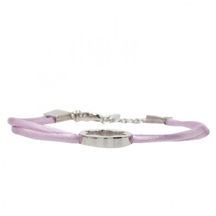 Pre Owned Montblanc Star Signet Silver Satin Bracelet