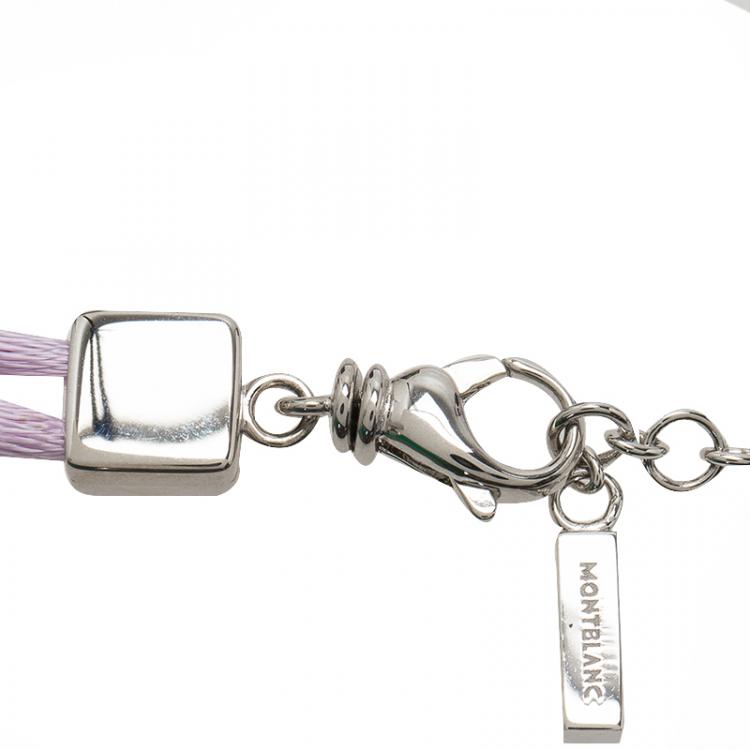 Pre Owned Montblanc Star Signet Silver Satin Bracelet