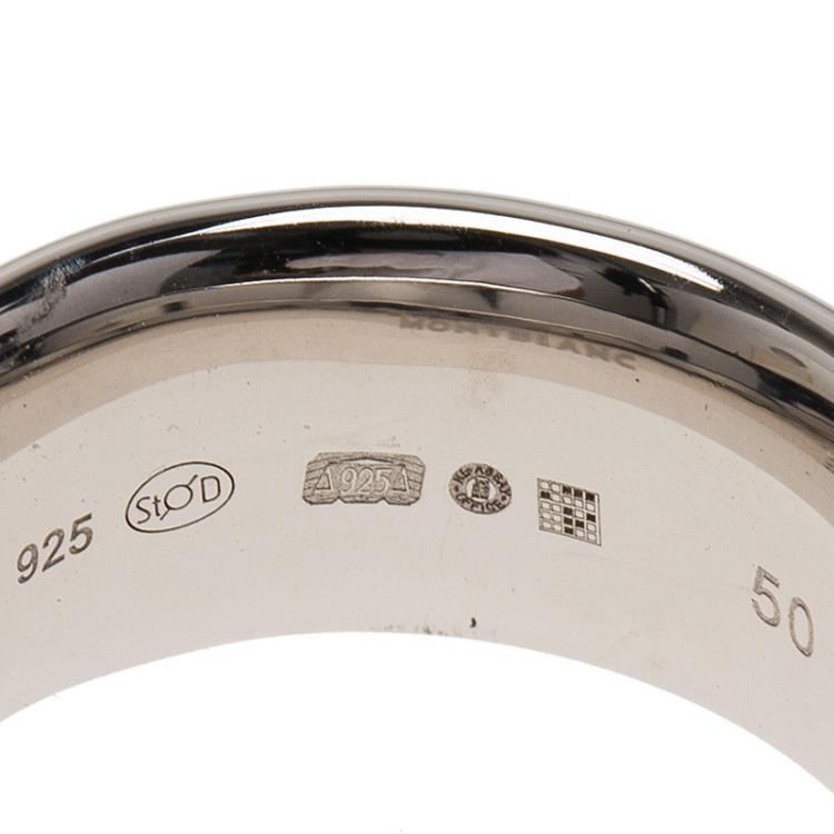 مملوكة مسبقًا Montblanc Silver Wedding Band Ring 50