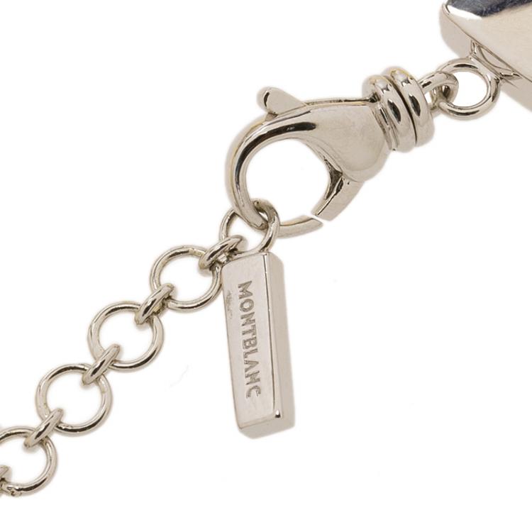 مملوكة مسبقًا Montblanc Star Collection Yellow Satin Silver Star Bracelet