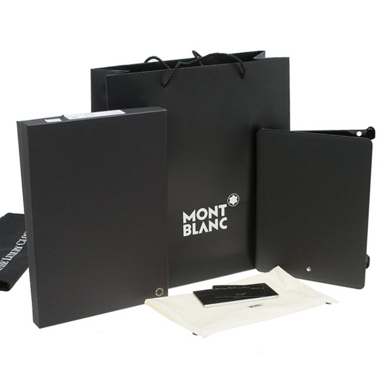 Pre Owned Montblanc Black Leather  Extreme Tablet Case Ap3 Ipad 3/4
