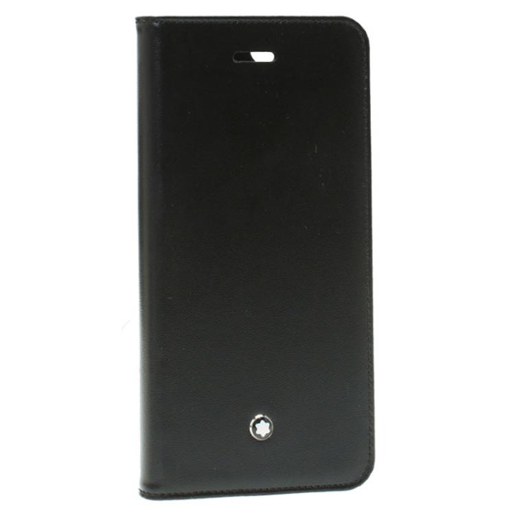 Pre Owned Montblanc Black Leather Meisterstuck IPhone Case 6 Ap6 
