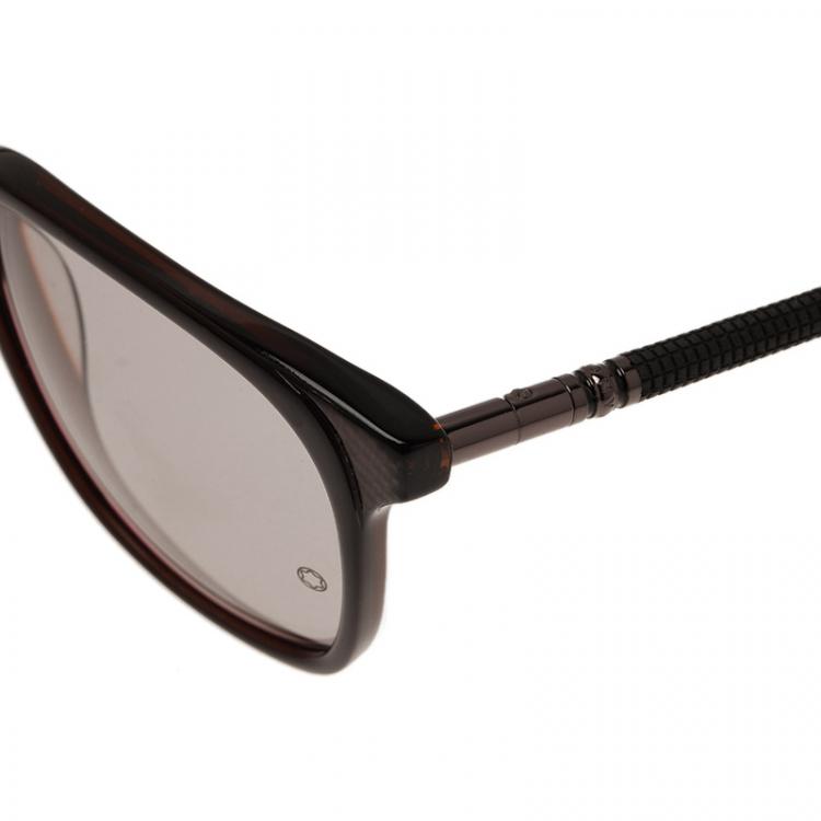 Pre Owned Montblanc Black MB4065 Classic Sunglasses