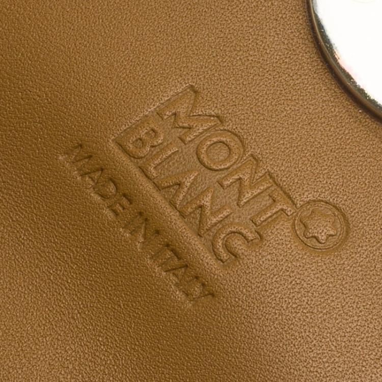 Pre Owned Montblanc Brown Leather Lady Star Compact Wallet
