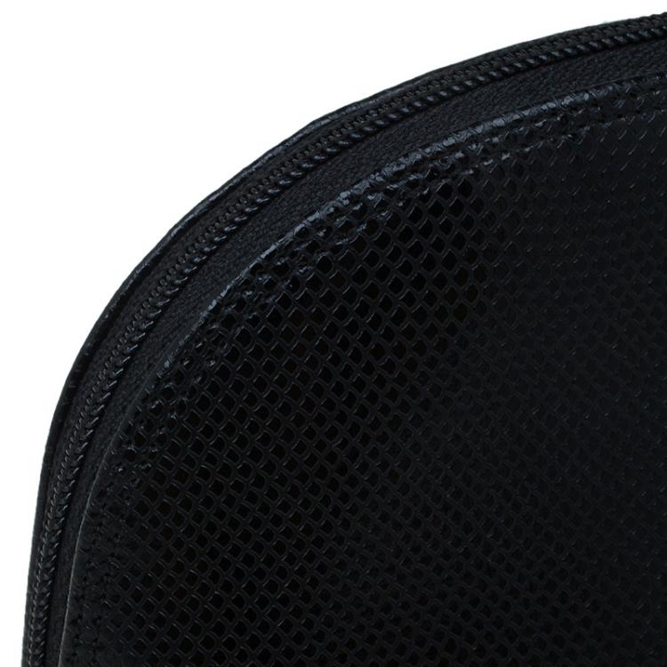 Pre Owned Montblanc Black Leather La Vie de Boheme Cosmetic Pouch 