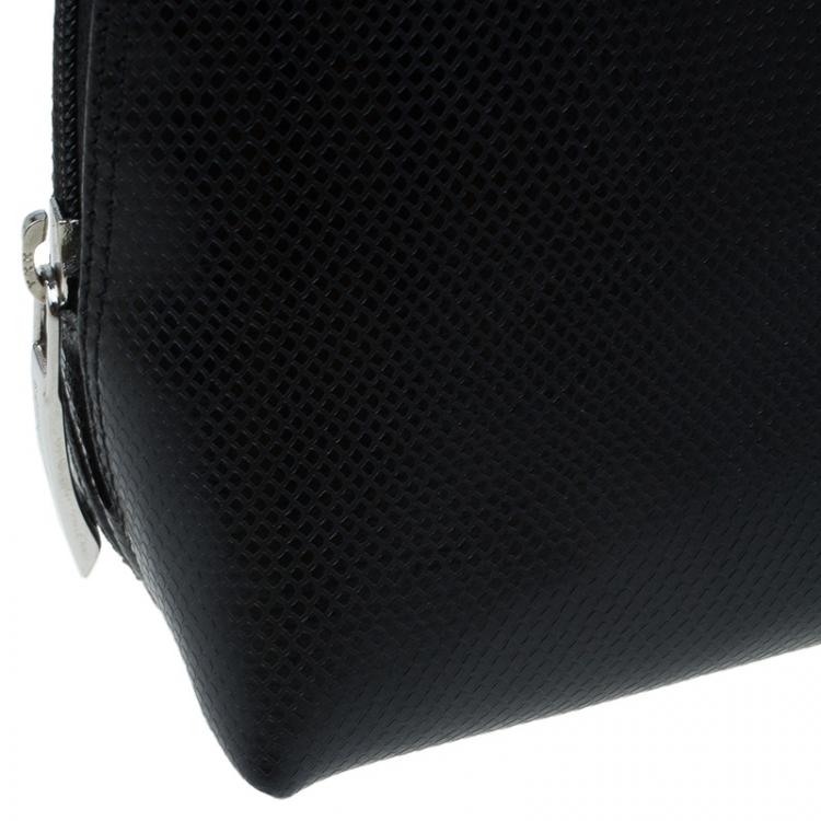 Pre Owned Montblanc Black Leather La Vie de Boheme Cosmetic Pouch 