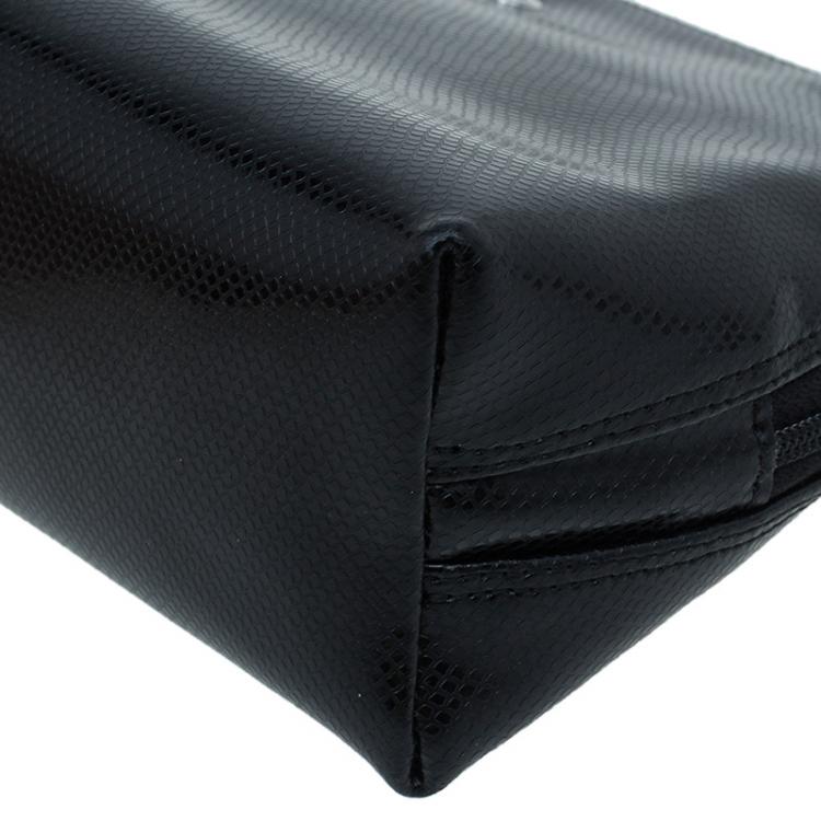 Pre Owned Montblanc Black Leather La Vie de Boheme Cosmetic Pouch 