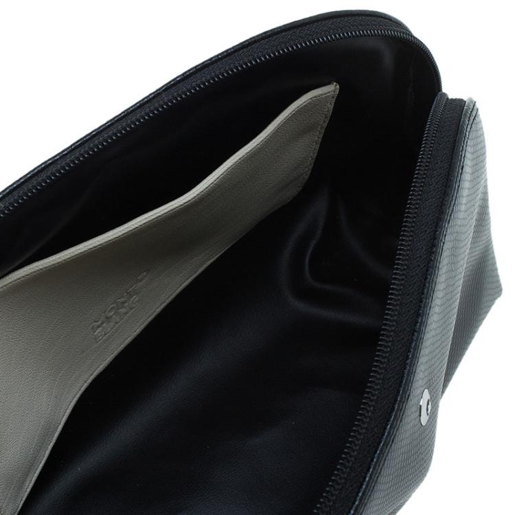 Pre Owned Montblanc Black Leather La Vie de Boheme Cosmetic Pouch 