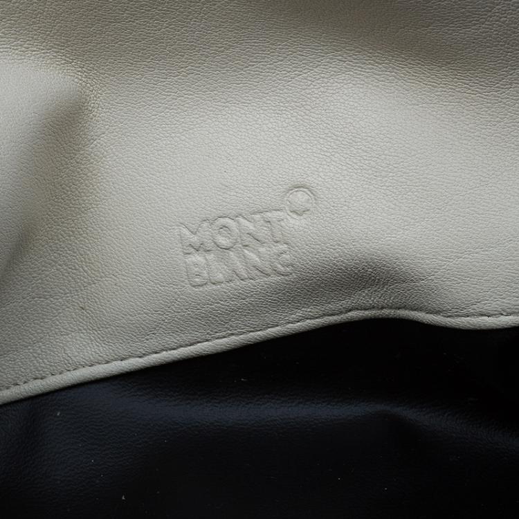 Pre Owned Montblanc Black Leather La Vie de Boheme Cosmetic Pouch 