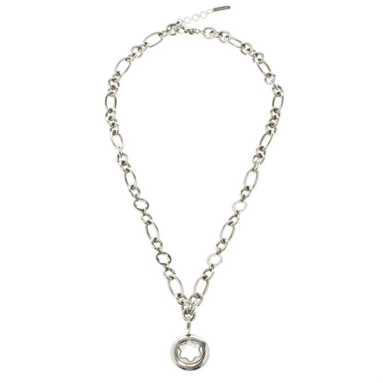 Pre Owned Montblanc Star Signet Pendant Necklace