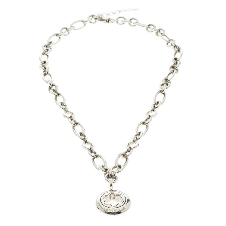 Pre Owned Montblanc Star Signet Pendant Necklace