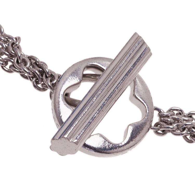 Pre Owned Montblanc Caress Of A Star Silver Chain Bracelet