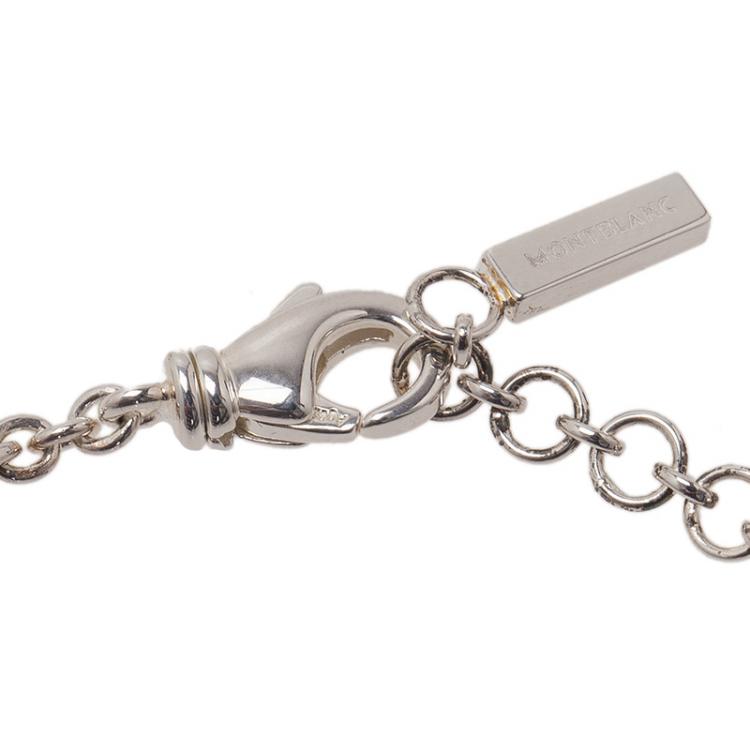 مملوكة مسبقًا Montblanc Star Blue Cabouchon Silver Bracelet
