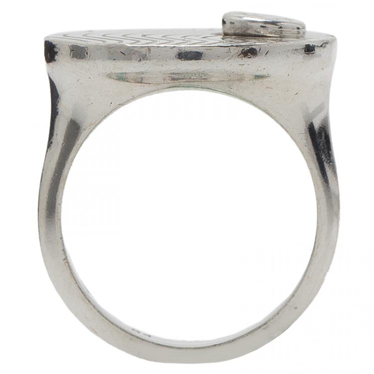 Pre Owned Montblanc Silver Ring Size 54