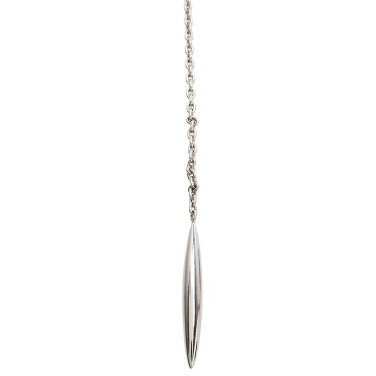 Pre Owned Montblanc Ceramic Silver Lariat Necklace