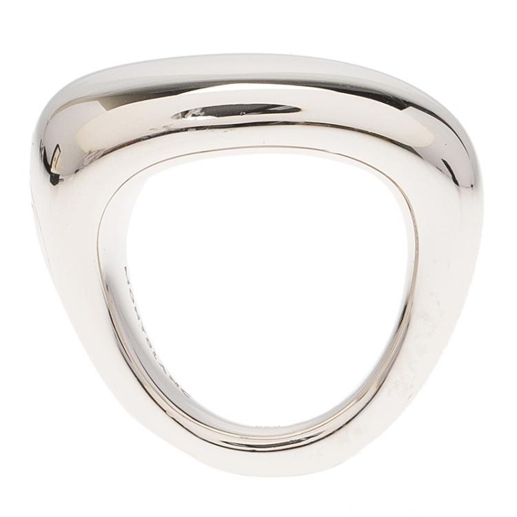 Pre Owned Montblanc Caresse of a Star Silver Ring 52