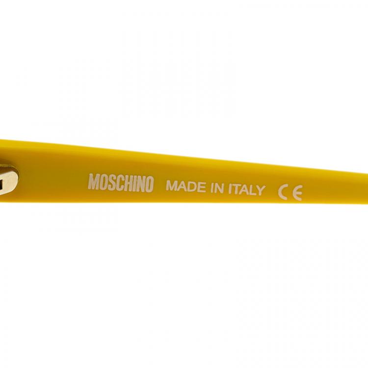 مملوكة مسبقًا Moschino Yellow McDonald's Logo Sunglasses