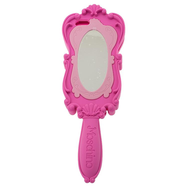 Pre Owned Moschino Pink Rubber Mirror iPhone 5 Case