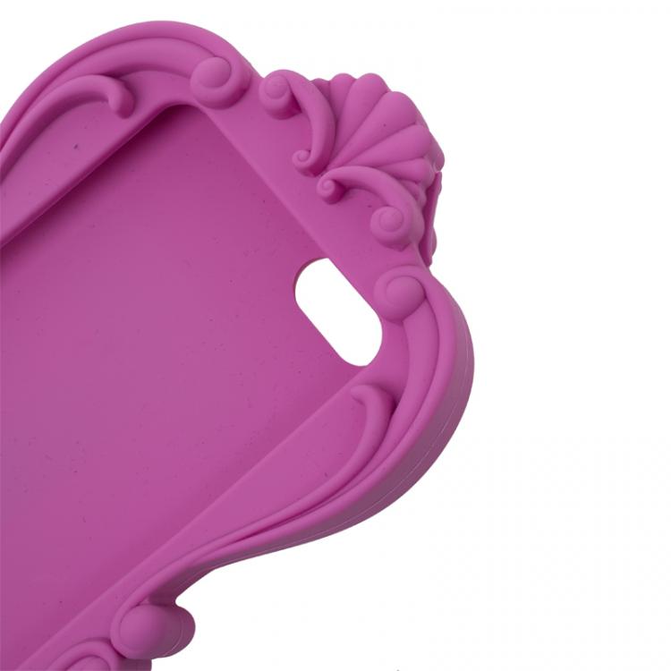 Pre Owned Moschino Pink Rubber Mirror iPhone 5 Case