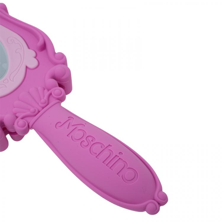 Pre Owned Moschino Pink Rubber Mirror iPhone 5 Case