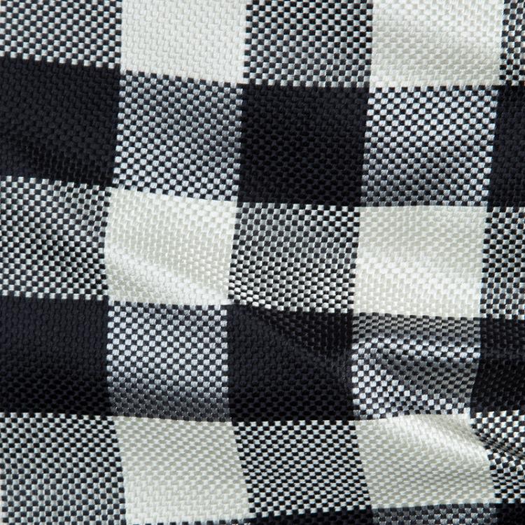 Pre Owned Moschino Black and White Checked Skirt L