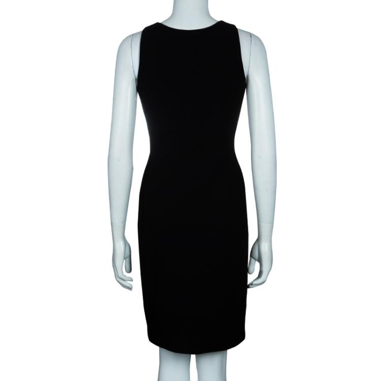 Pre Owned Moschino Couture Black Sleeveless Dress S