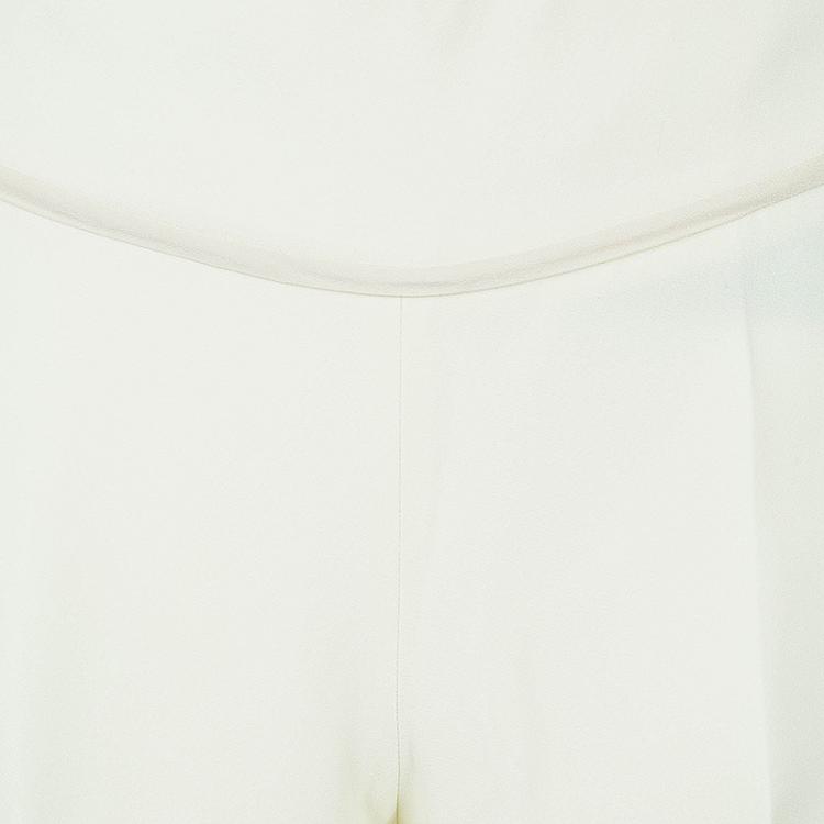 Pre Owned Moschino Cream Flare Pants S