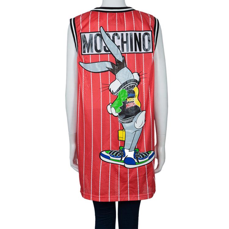 Pre Owned Moschino Couture Bugs Bunny Basketball Jersey M
